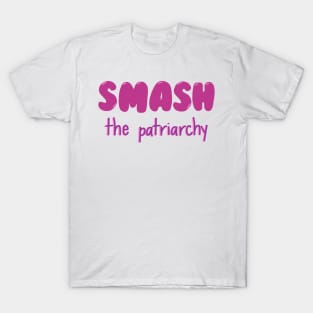 smash the patriarchy bubble letters T-Shirt